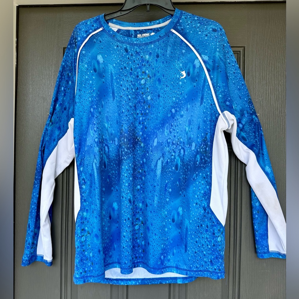 Reel Legends Men Long Sleeve Shirt lightweight stretch fabric. Size XL